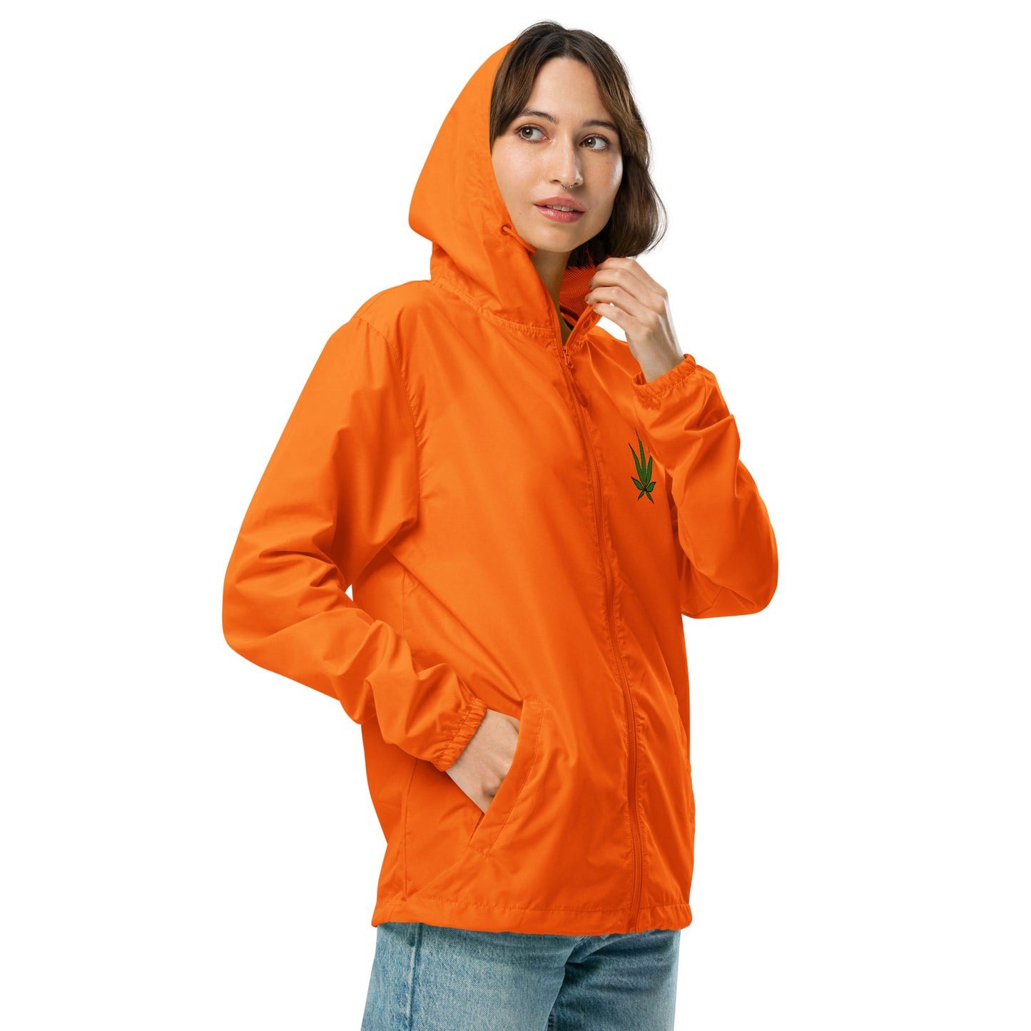 Unisex lightweight zip up windbreaker