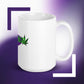 White glossy mug